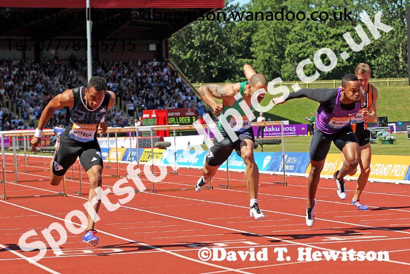 Mens 110 metres hudles, IAAF Diamond League, Birmingham. Photo: David T. Hewitson/Sports for All Pics